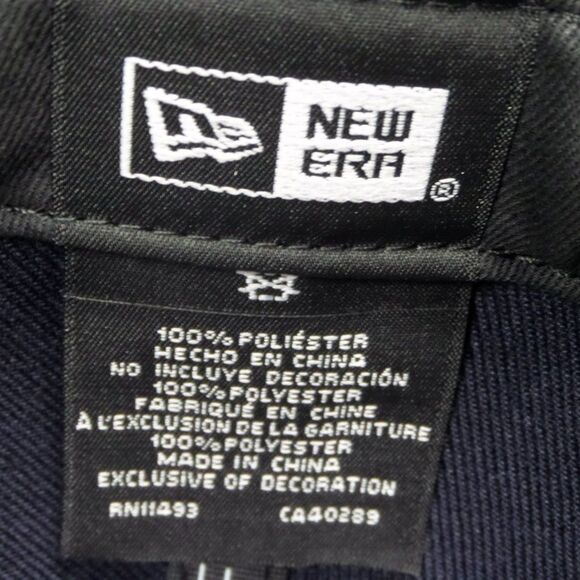 New Era USA flag 59Fifty Navy Blue fitted Hat Size 7 1/4 and 7 3/8 Cap - Picture 8 of 13